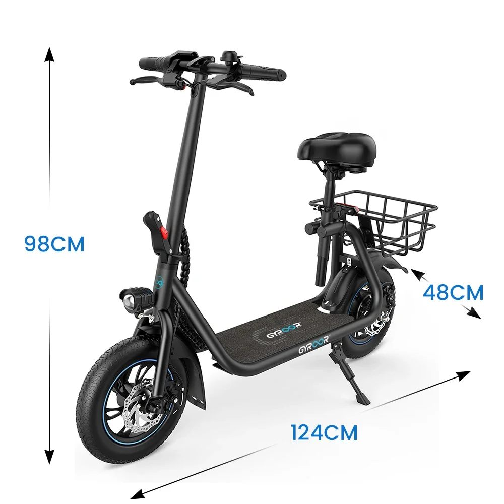 2023 Hot Sale Gyroor specific small Size Folding Electric Bicycle 400W 48V 12 Inch Electric City Bike Foldable Electric Bike