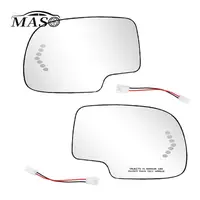 Reemplazo de señal de giro de cristal para espejo retrovisor lateral calefactable para Chevy Silverado GMC Sierra Cadillac Escalade 2003 2004 2005 2006