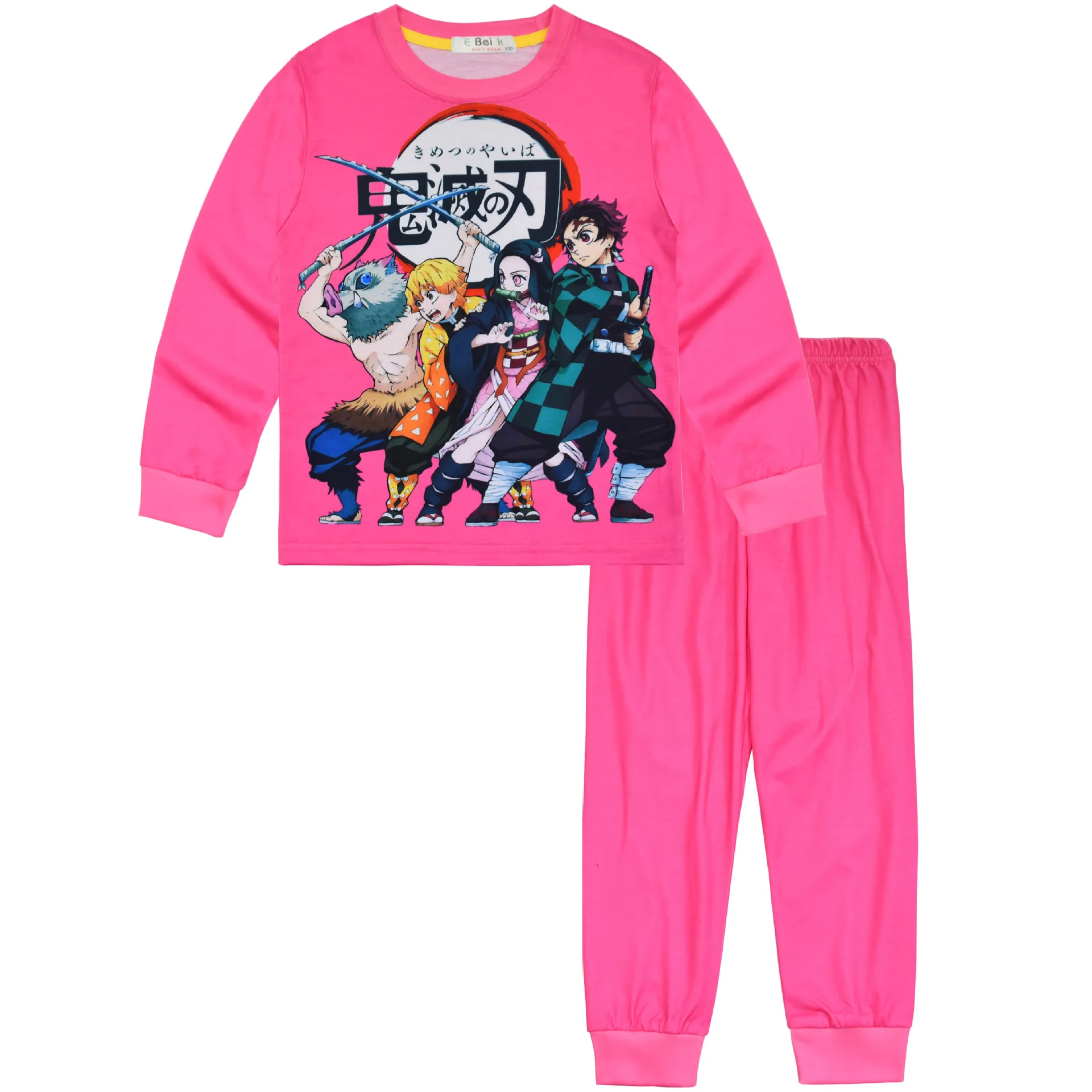 Demon Slayer Children Pajamas Boys Clothes Pants Set Cartoon Sleepwear Kids Pajamas for Girls Toddler Baby Outfits Pyjama