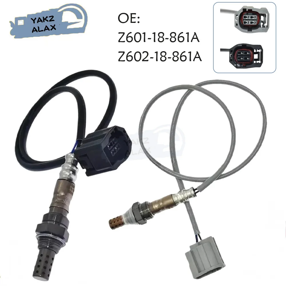 2Pcs Oxygen Sensor for Mazda 3 BK 1.4L 1.6L 2003 - 2015 Z601-18-861A  Z602-18-861A Front Rear Sensor 1 2 Upstream Downstream