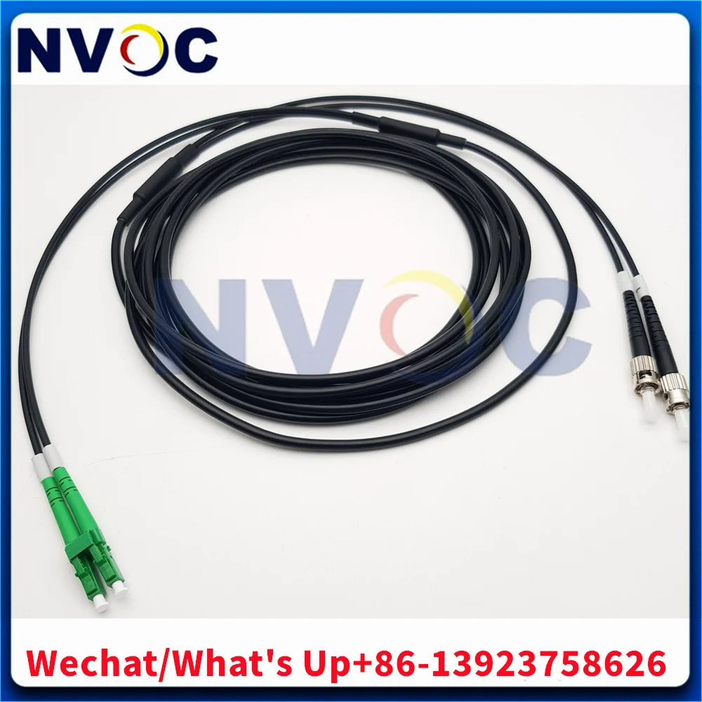 

2C одномодовый SM G657A1 4,0 мм наружный дуплексный LC/SC/ST/FC TPU черный бронированный 5M ST/UPC-LC/APC оптоволоконный патч-корд