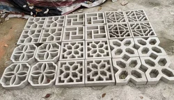 Cement Antique Brick Roadside Mould Garden Path Making Stone Mold 3D Carving Anti-Slip Concrete Plastic Paving Molds  Buildings