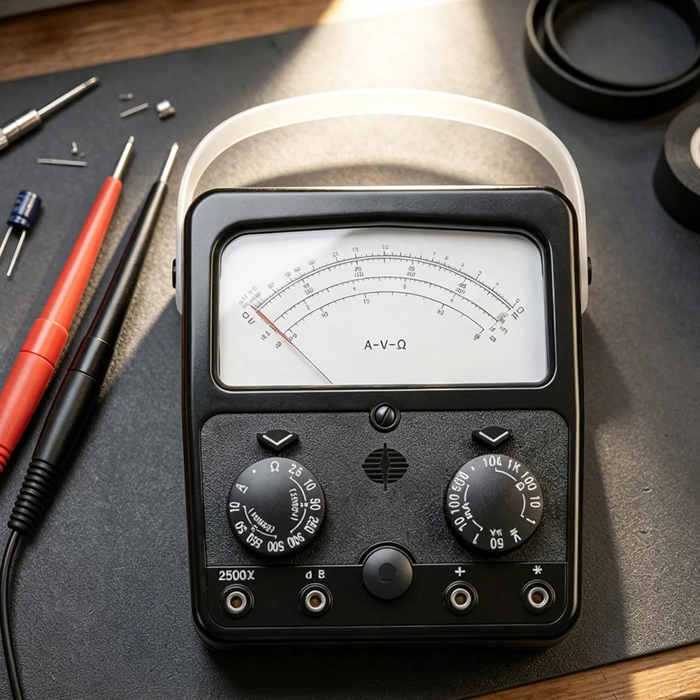 MF500 Analog Multimeter Mechanical Pointer Meter AC DC Voltage Current Resistance Tester For Electrical Engineering And Telecom