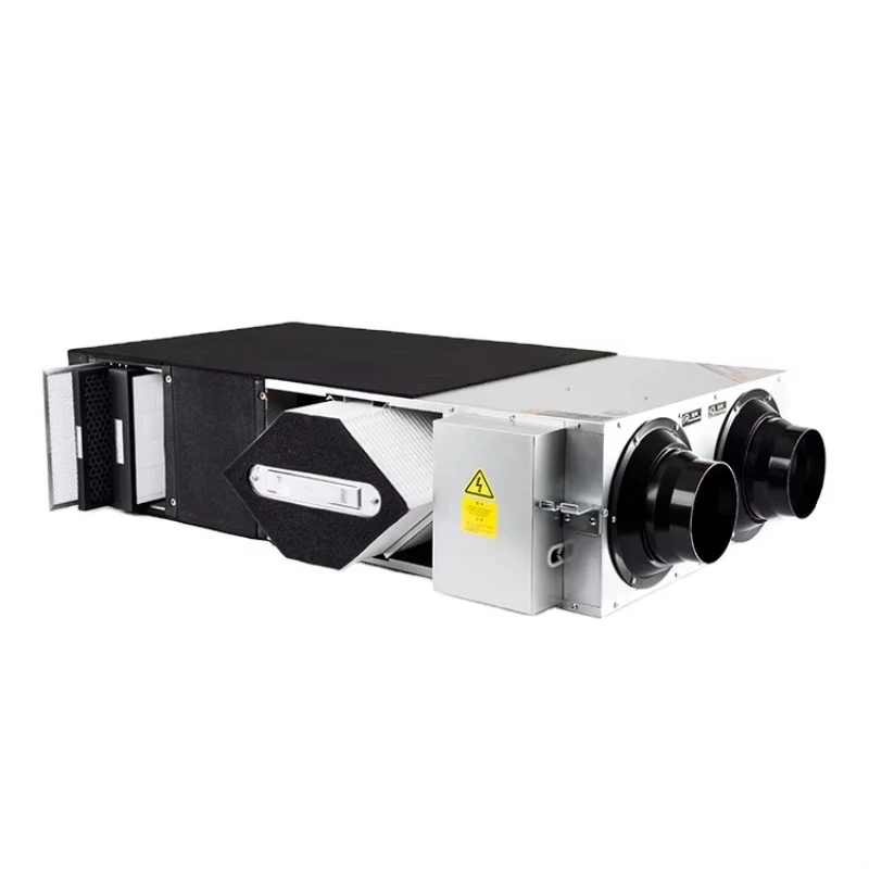 

Single room HVAC ERV heat exchanger ventilation system fresh air fan wall mounted energy heat recovery fan