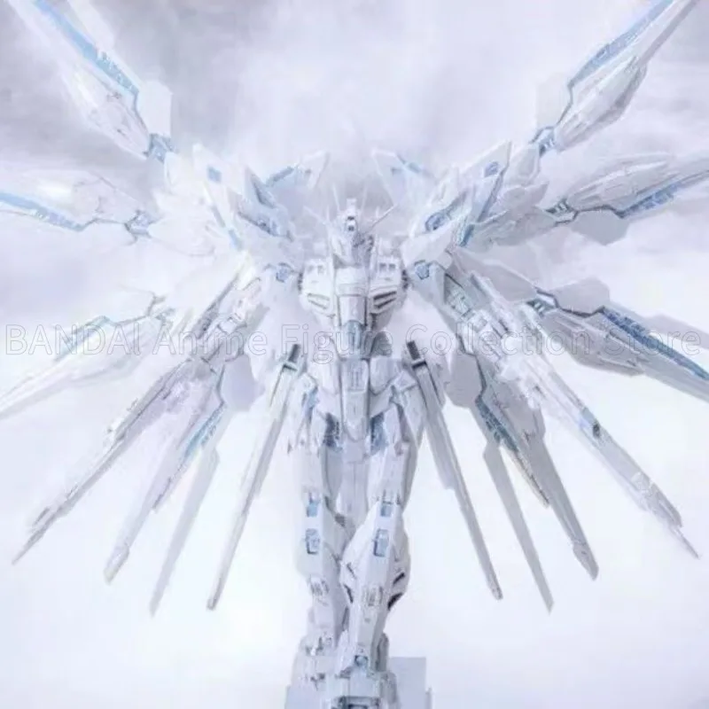 ChangLong 7701 MGEX Twilight White Strike Freedom Gundam Assembly‑required Articulated Toy Ornament Collection Gift Desk Decor