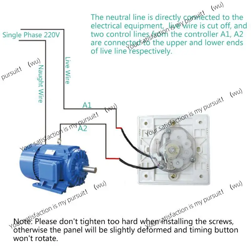 AC 220V Timer Switch Control Pump Mechanical Countdown Control Interruptor 30/60/120 Minutes For Fan, Water Heater, Pump, Router