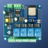 SCLS AC 220V/DC 5-30V Power Supply ESP32 WIFI Bluetooth BLE Four-Way Relay Module ESP32-WROOM Development Board 1/O Port