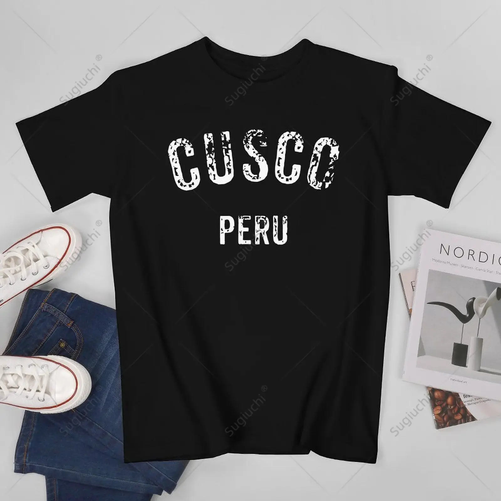 Unisex Men Vintage Cusco Peru Tshirt Tees T Shirts Women Boys 100% Cotton T-Shirt