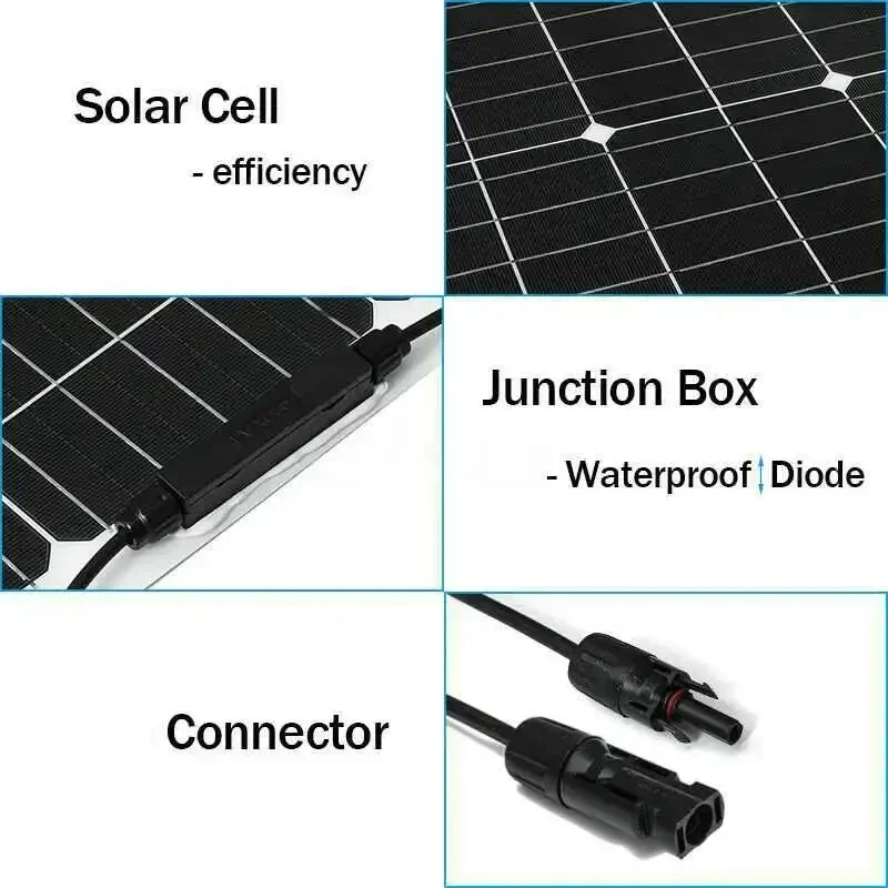 300W Solar Panel 18V Flexible Solar Panel With 10A-10A Controller Suitable for Mobile Phones Car And RV Solar Panel Charger