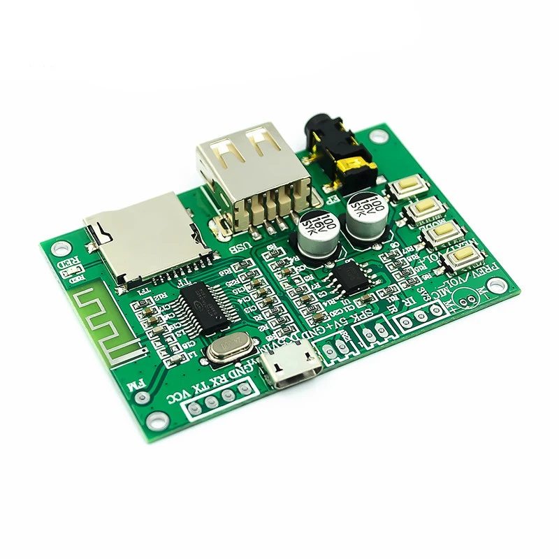 BT201 Dual Mode 5.0 Bluetooth Lossless Audio Power Amplifier Board Module Tf Card U Disk Ble Spp Serial Port Transparent Trans