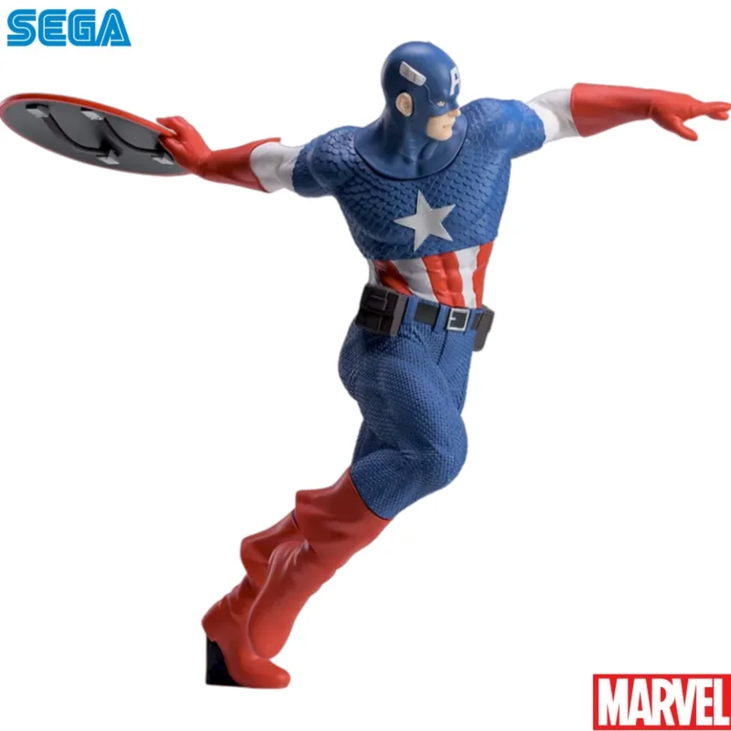 Figura de Acción Original de Sega de Marvel Comics, Capitán América, Modelo de Juguete en Caja, Nuevo, Coleccionable