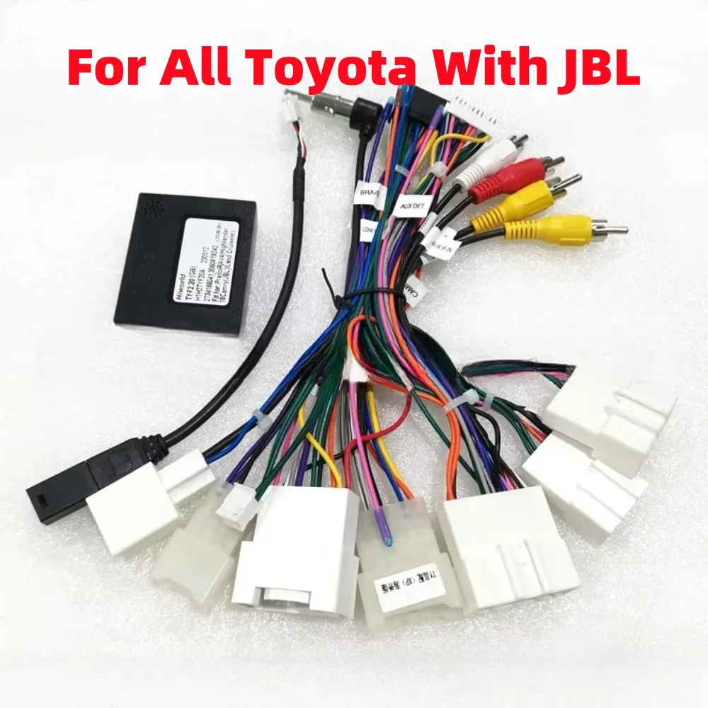 

16-контактный кабель Android Canbus для всех Toyota Prius Yaris Land Cruiser Highlander RAV4 Rize Camry Avensis Prado 150 Verso