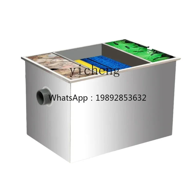 

Y1 fish pond filter stainless steel circulation filter outdoor koi fish pond water circulation automatic filter external
