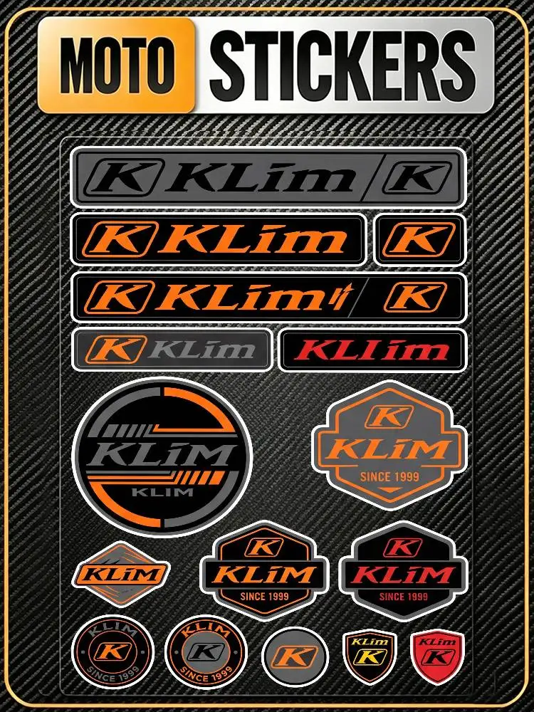 Poster K-l-im Waterproof Reflective Scratch Cover Sticker Universal Decor Decal For Car Motorcycle Helmet Refrigerator