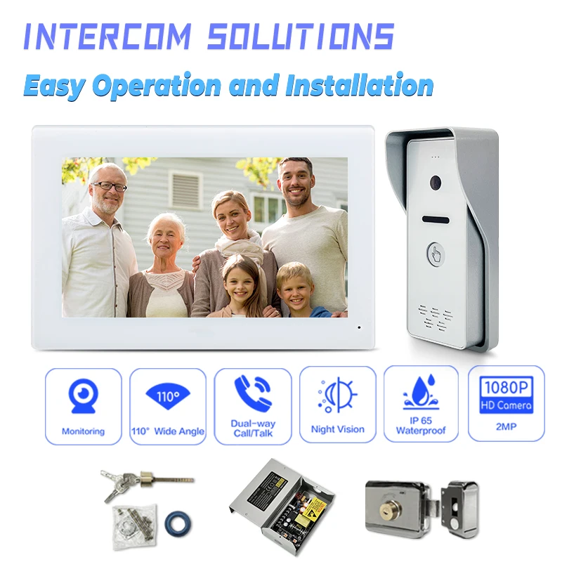 

Домофон OEM ODM для квартиры, виллы, IP-домофон для двери, видеодомофон с HD-камерой, водонепроницаемый видеодомофон, система безопасности