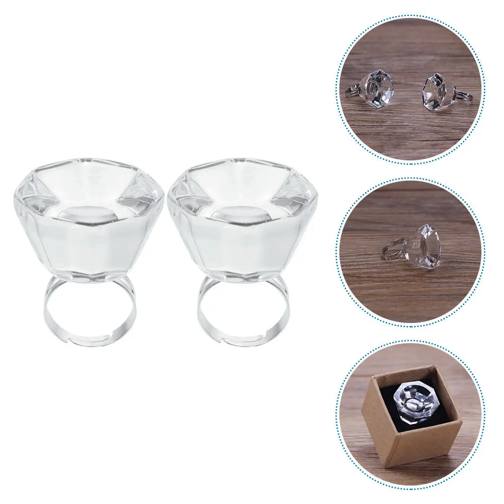 2 قطعة حلقات الغراء الكريستال لملحقات رمش دائم المتاح لاش الكؤوس صالون صحي عدد وأدوات رمش تمديد لوازم