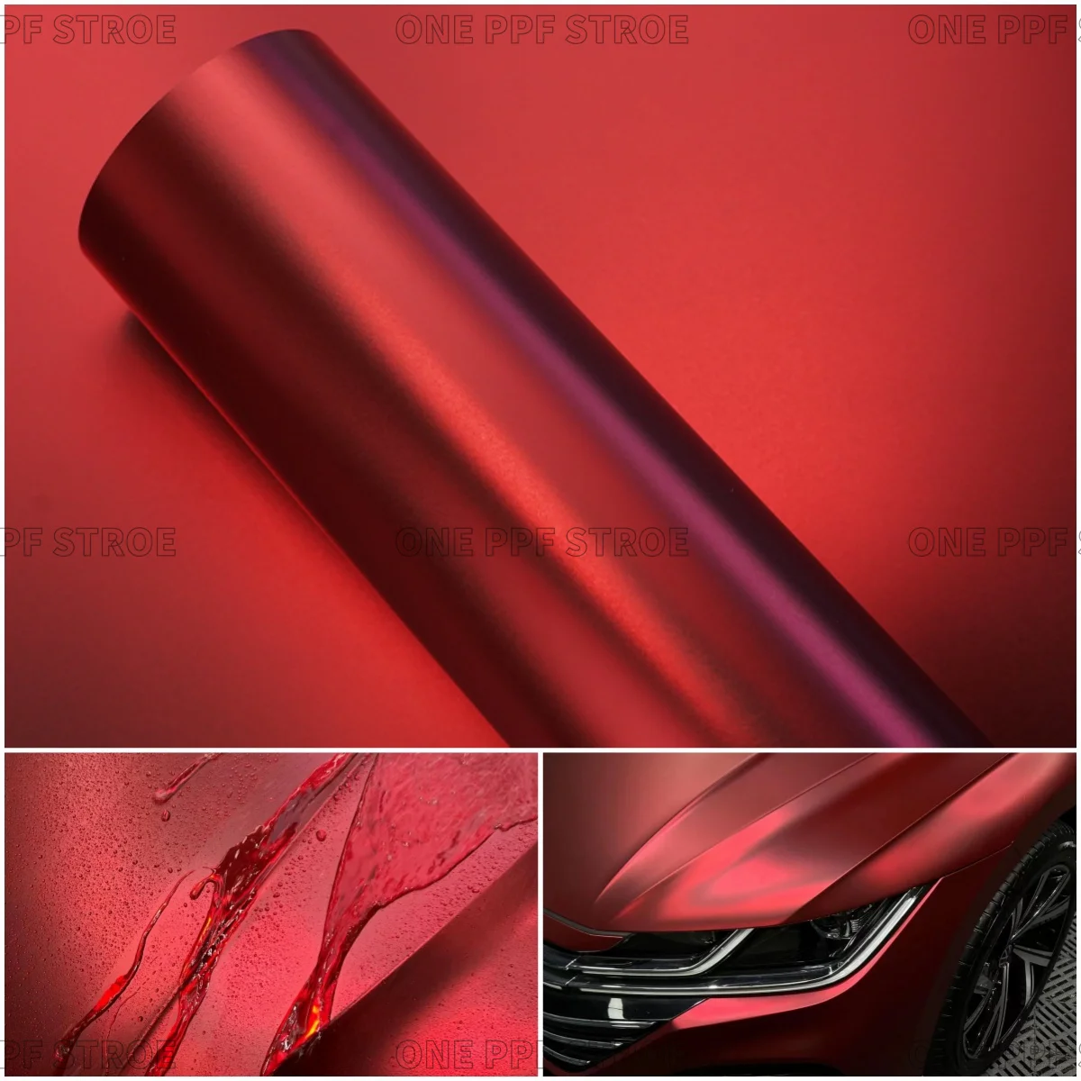 NEW Romance Red Vinyl Wrap Car PET Romani Red Vinyl Wrap Stickers for Car Film Cover matte metallic for Motorcycle accessories