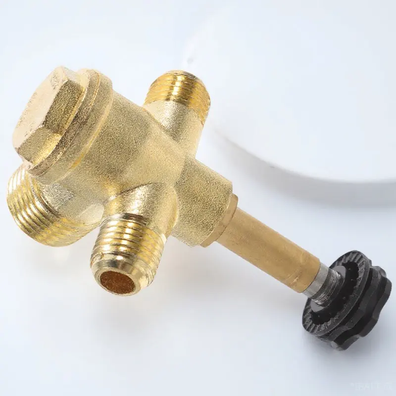

4 Way Air Compressor Check Valve Threaded Non Return Valve for Pneumatic Systems Pressure Tank Piston Pump Pipeline Connection