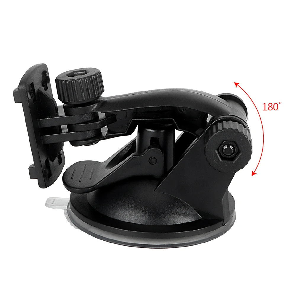 110mm High Suction Cup Base Holder 180 Degree Rotation 4 Buckle Interface Navigator DVR GPS Bracket Sucker Type Dashcam Mount