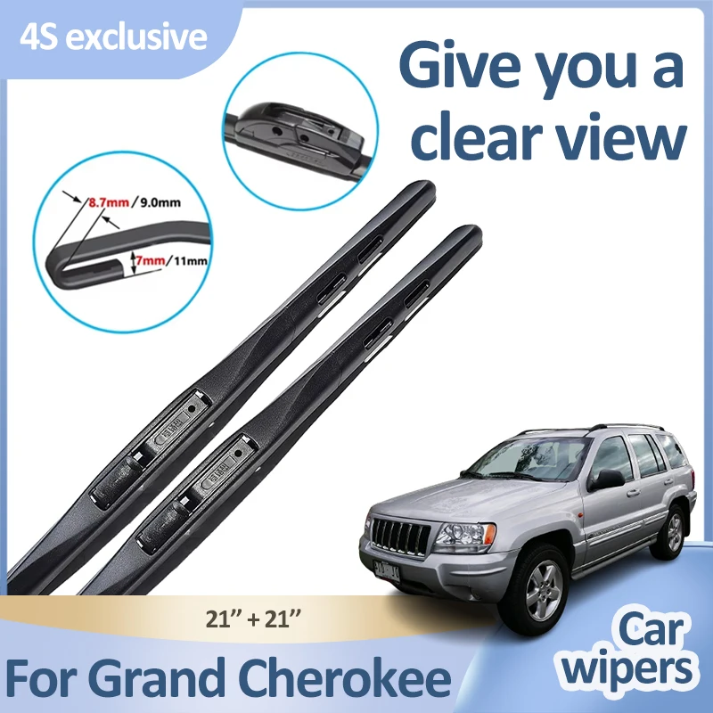 

For Jeep Grand Cherokee Accessories WJ WG MK2 1999~2004 2003 Vehicle Front Wiper Blade Windscreen Winshield Auto Car Accessories