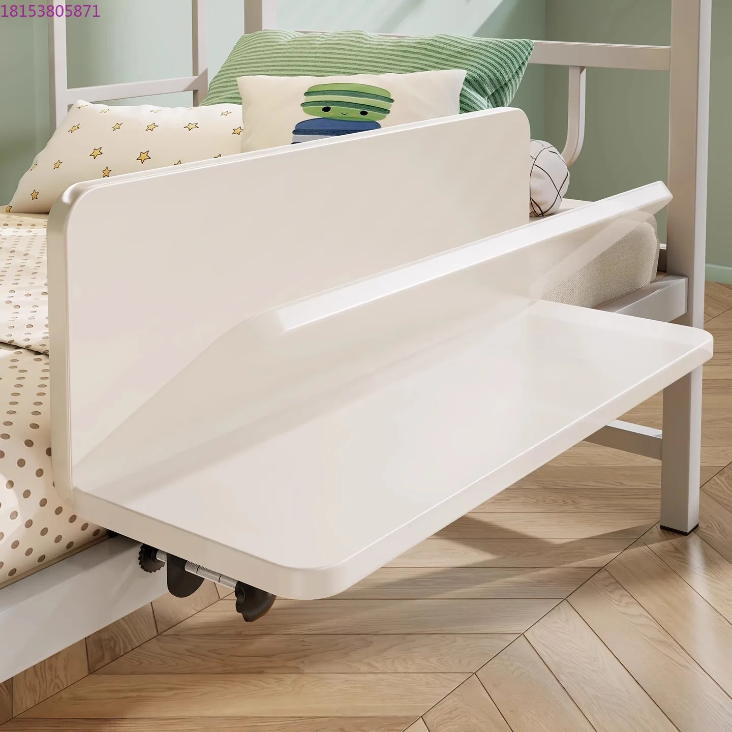 Bedside storage rack, dormitory bedside folding extension board, bunk bed storage side brackets, multi-functional organizer