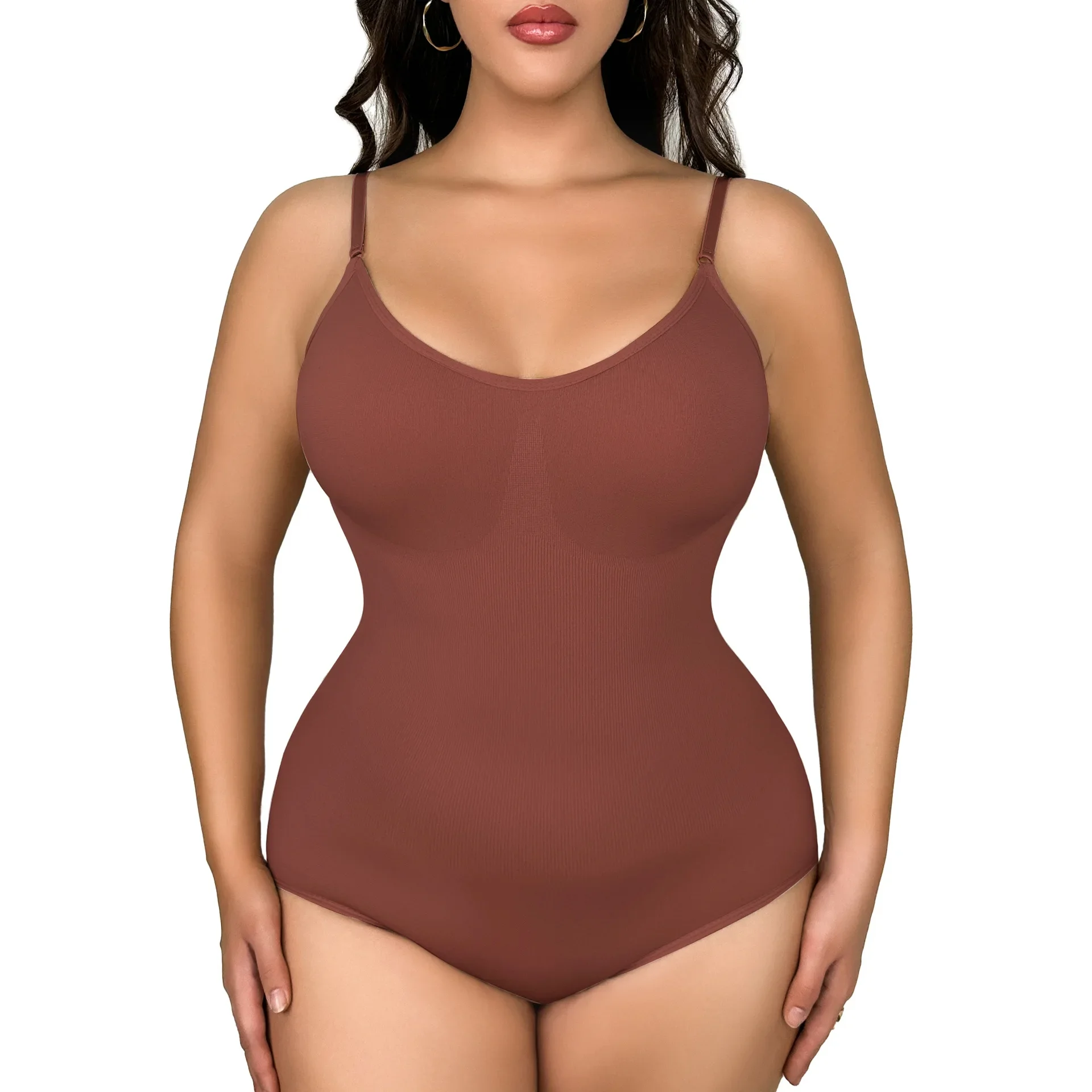 Women Bodycon Bodysuit Sexy Seamless Jumpsuit Shapewear Female Belly Lift Buttocks Shaping Elastic Underwear Skinny Body Corsets