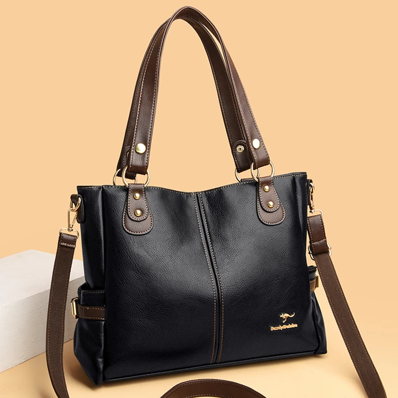 Imagem -05 - Bolsas Crossbody de Couro Macio para Mulheres Bolsas de Luxo Bolsas de Grife Femininas Bolsa de Ombro Casual 2023