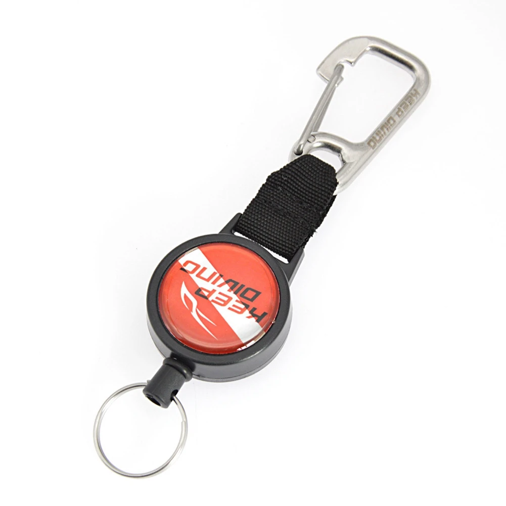 T22C  Diving Retractable Lanyard Dive Retractor Diving Gear Hook for Hook Anti-Lost Rope Key Chain