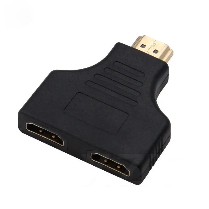 High Quality 1080P 1.4 HDMI-compatible Port Male To 2 Female 1 In 2 Cable Switch Out Splitter Adapter Converter For HD TV Tablet