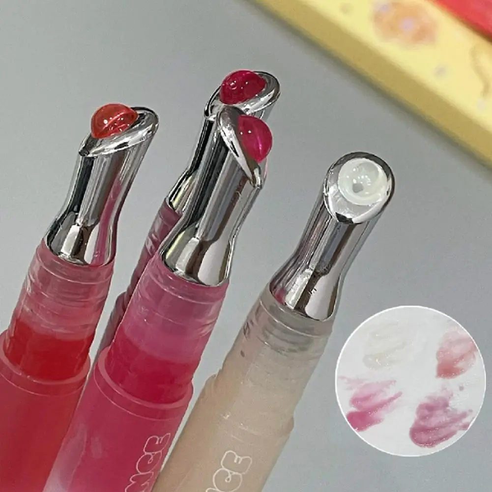 الخوخ ترطيب الفاكهة مرآة الشفاه المياه الشفاه الصقيل الملونة ترطيب أحمر الشفاه لامعة الشفاه تينت جوهر الشفاه بلسم الرعاية #6