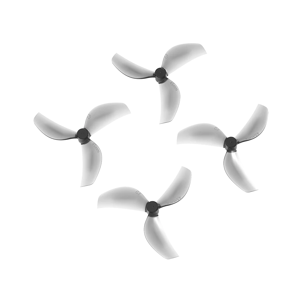 20 unidades/10 pares Gemfan 45 mm-3 hélice de três lâminas de 1,5 polegadas para FPV