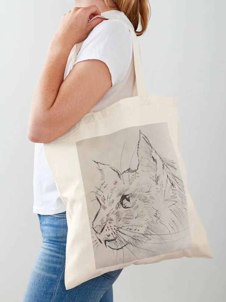 

Suspicious Cat Tote Bag female bag Women's beach bags Women's handbag shopper bags