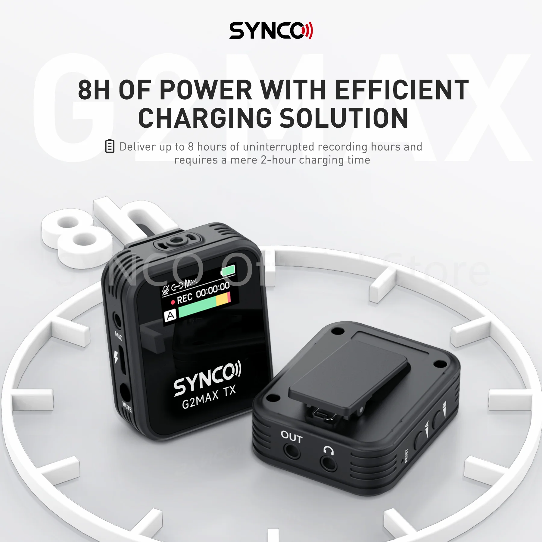 Synco G2 A2 MAX Mikrofon G2A2 PRO Studio Microphone Streaming Equipment Mic Smartphone Lavalier Microphone for Phone Audio