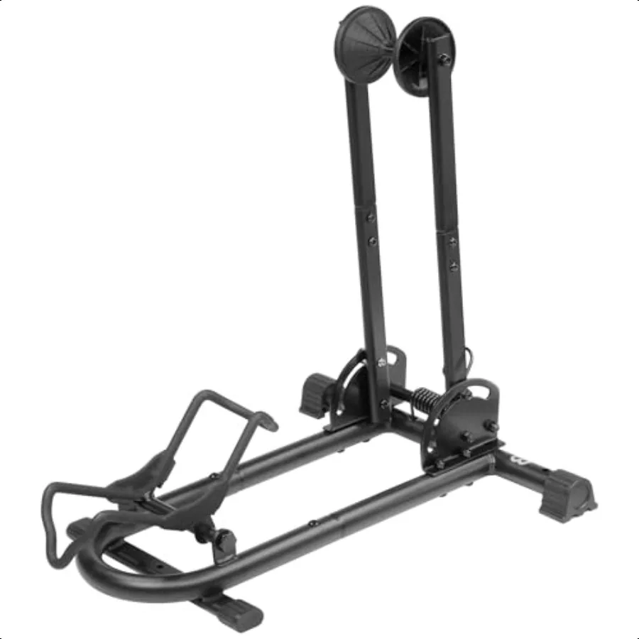 

BikeHand Bike Stand Floor Parking Bike Rack for MTB Road Bike Storage up to 2.4 Tire Width Bike Rack Garage Foldable Bike Stora