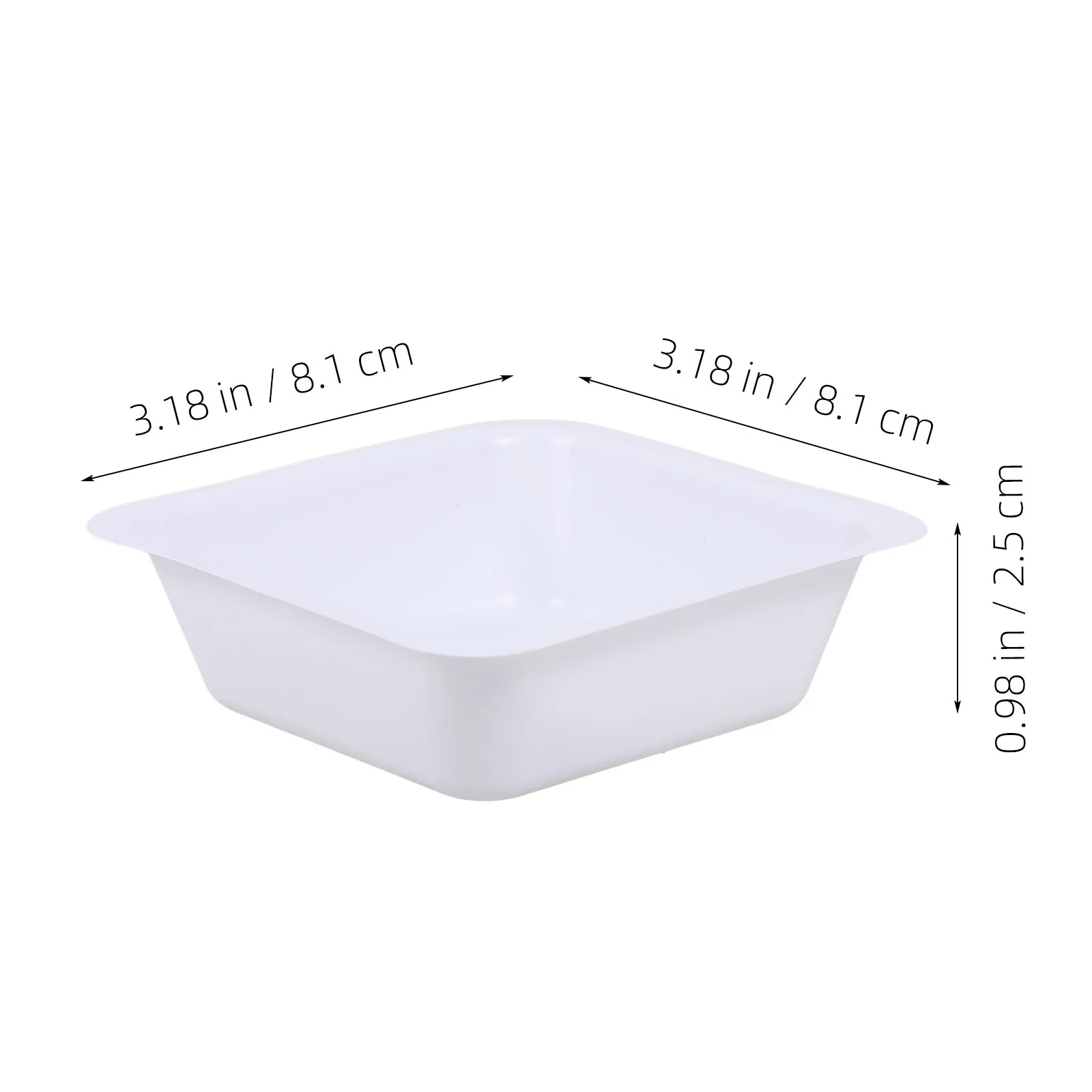 

20Pcs Sample Weighing Tray Square Weigh Boat Durable Plastic Laboratory Equipment Storage Tray Weigh Boats Weighing Plates