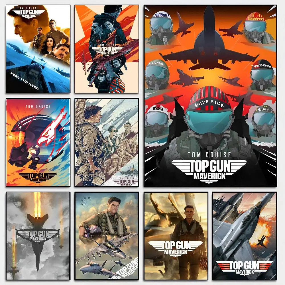 TV Drama Top Gun Maverick Poster Self-adhesive Art Room Entrance Restaurant Wall Decor Art Painting