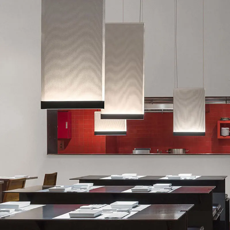 2026 Modern Minimalism Pendant Lamp Designer Curtain Pendant Light for Dining Room Office Home Decor Knitted Fabric Hanging Lamp