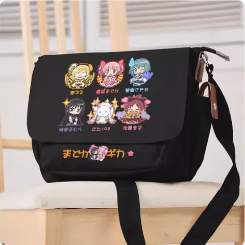 Kaname Madoka Puella Magi Madoka Magica Cosplay Casual Oxford Messenger Bag Schoolbag Shoulder Bag Student Teenager Gift B748