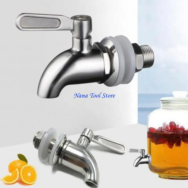31GJ Stainless Steel Jar Beverage Dispenser Juice Coffee Barrel Faucet  16MM 5/8Inch