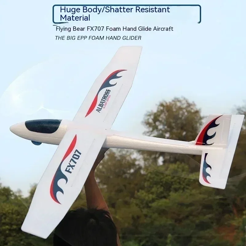 2024 New Flying Bear Fx707s Aircraft Upgrade Enlarged Version Large Size Assembly Fixed Wing Epp Foam Aircraft  Is Simple Gift