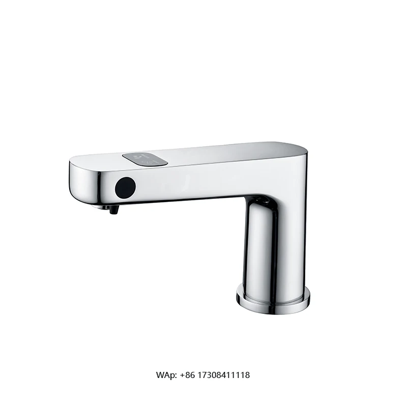 

Commercial hotel three-in-one basin faucet with soap dispenser, alarm infrared sensor faucet when soap is used up