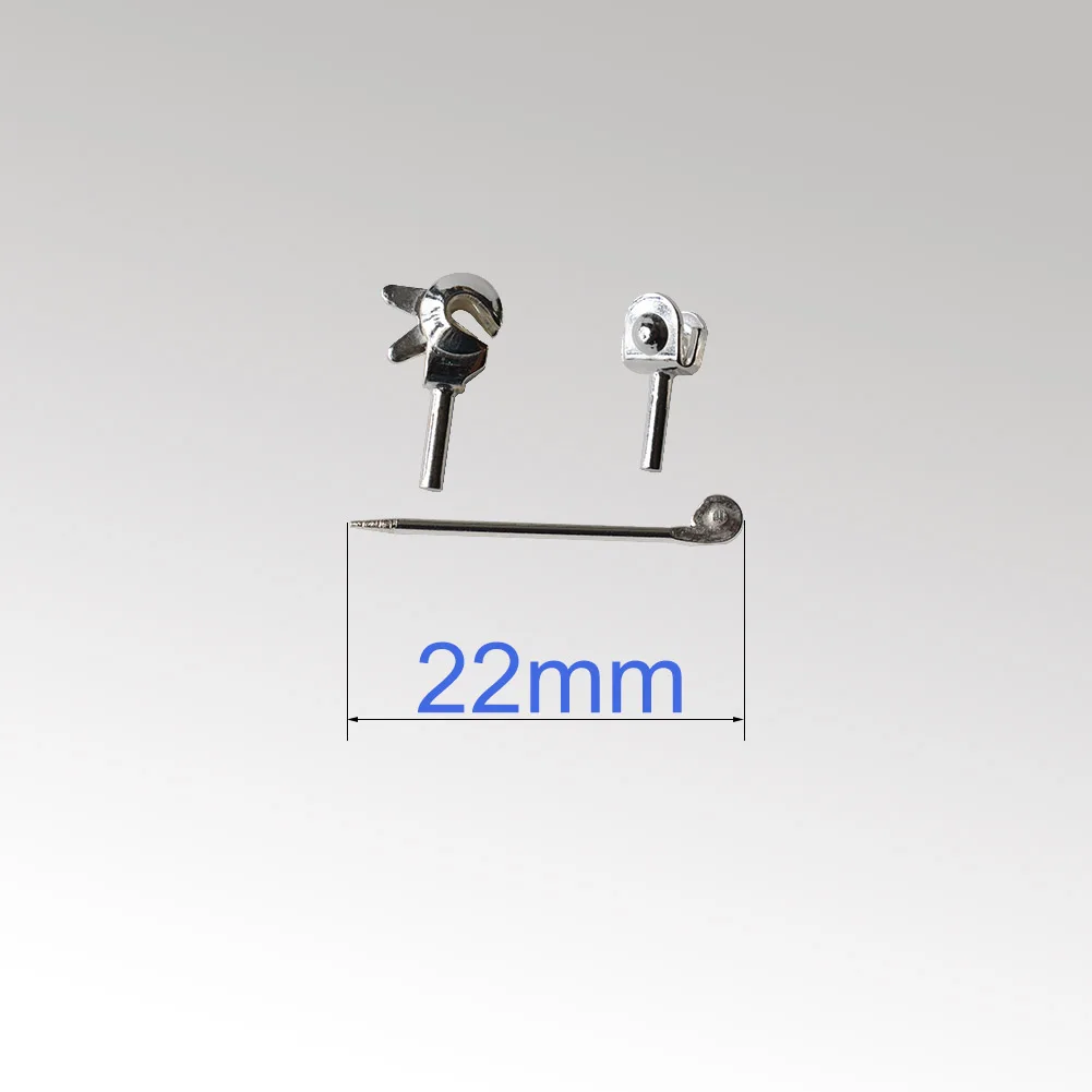 925 Sterling Zilveren Broche Pin Backs Voor Sieraden Maken, Zilveren Broche Pin Kit, Pin Terug Rechte Vergrendeling Sieraden Vinden
