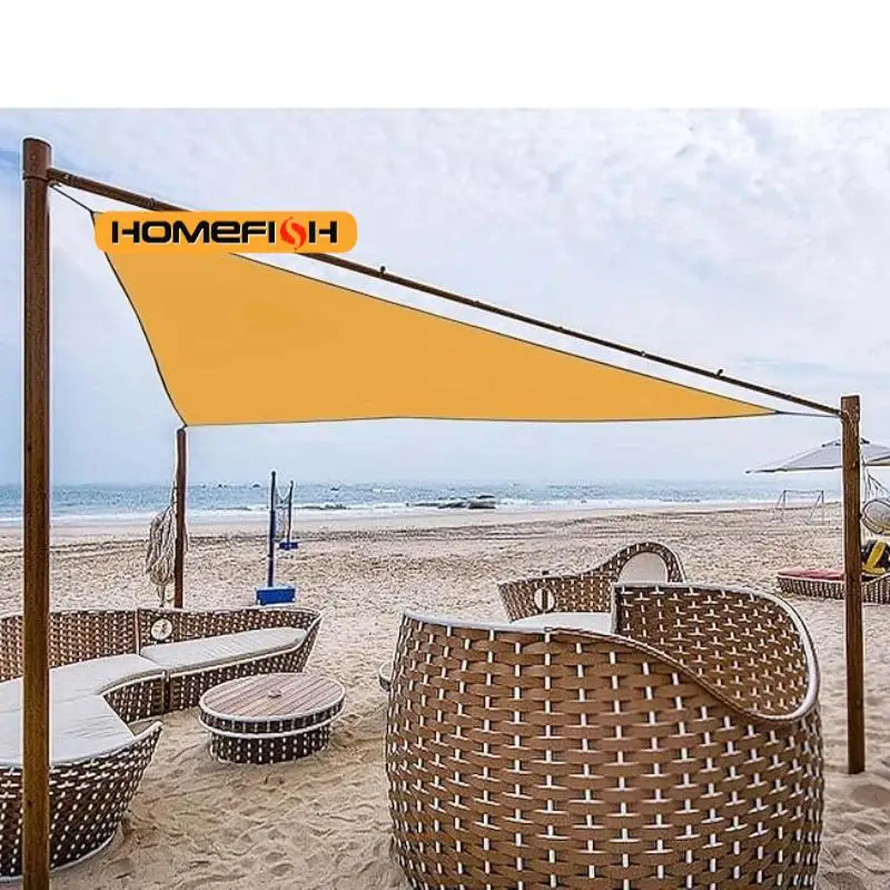 Toldo triangular dobrável à prova d'água 3x3x3m para atividades ao ar livre, jardim, camping, tendas e sombreamento.