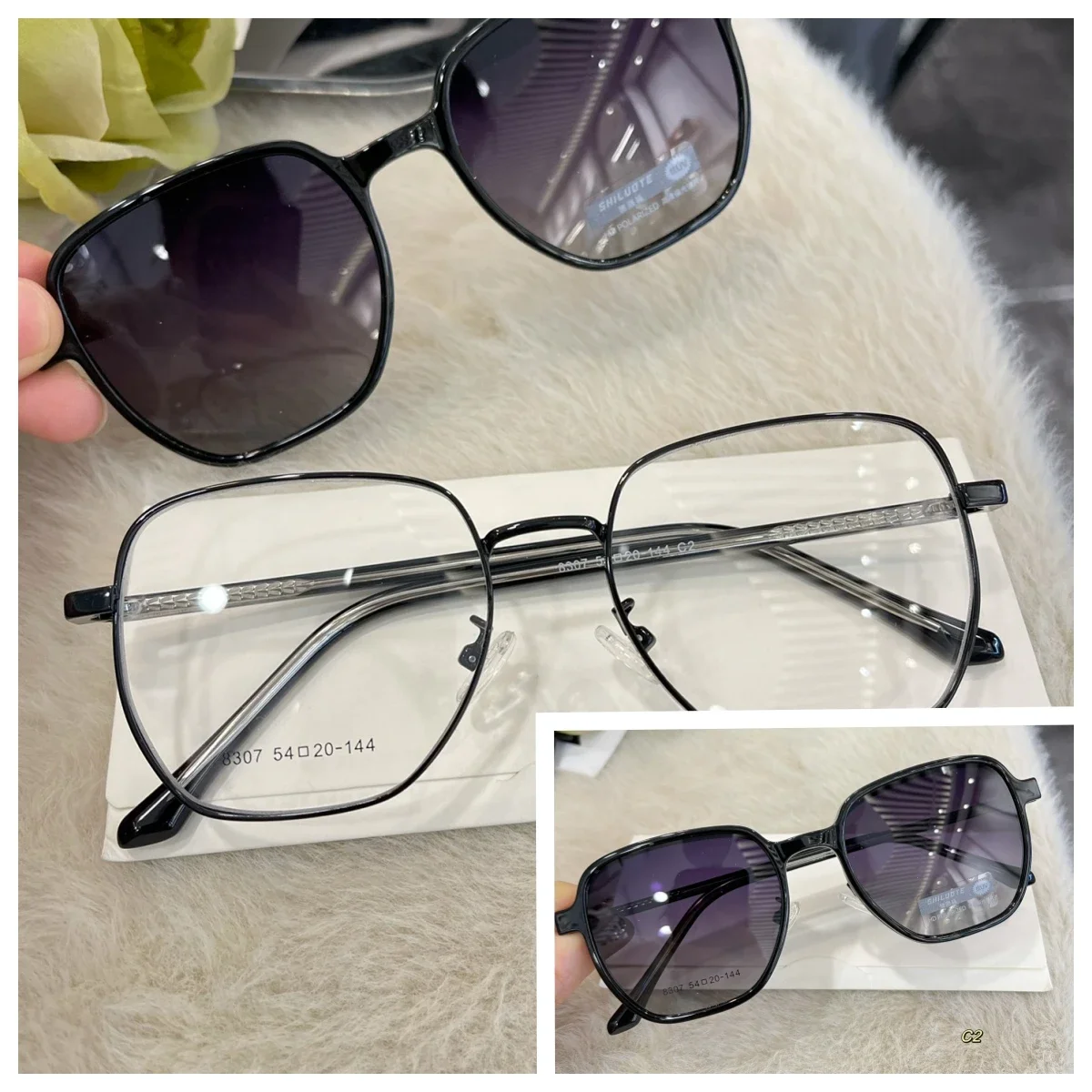 Men Women Magnet Clip on Sunglasses Polarized Optical Magnetic Sunglasses Clip on Eyewear Frame Drive Sun Glasses