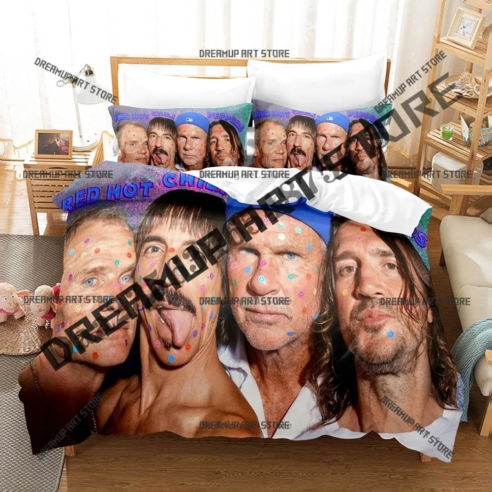 Fashion Red Hot Chili Peppers Bedding Set Single Twin Full Queen King Size Bed Set Kids Bedroom Duvetcover Sets Bed Sheet Set