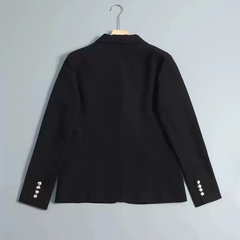 

Новинка 2024, женский классический костюм с цветочной вышивкой, джемпер для поездок на работу, длинная све, модная верхняя одежда обычной длины