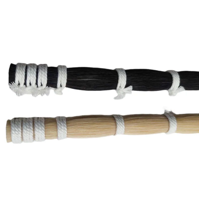 500 grams Stallion horse tail hair in bulk violin bow hair (250g white+ 250g black) length 81-84 cm