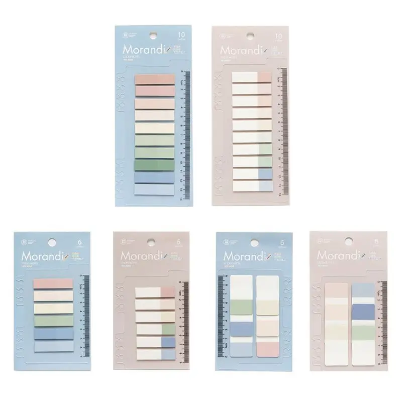QX2B 60/120/200 Sheets PET Planner Stickers Index Tabs Stationery Sticky Notes