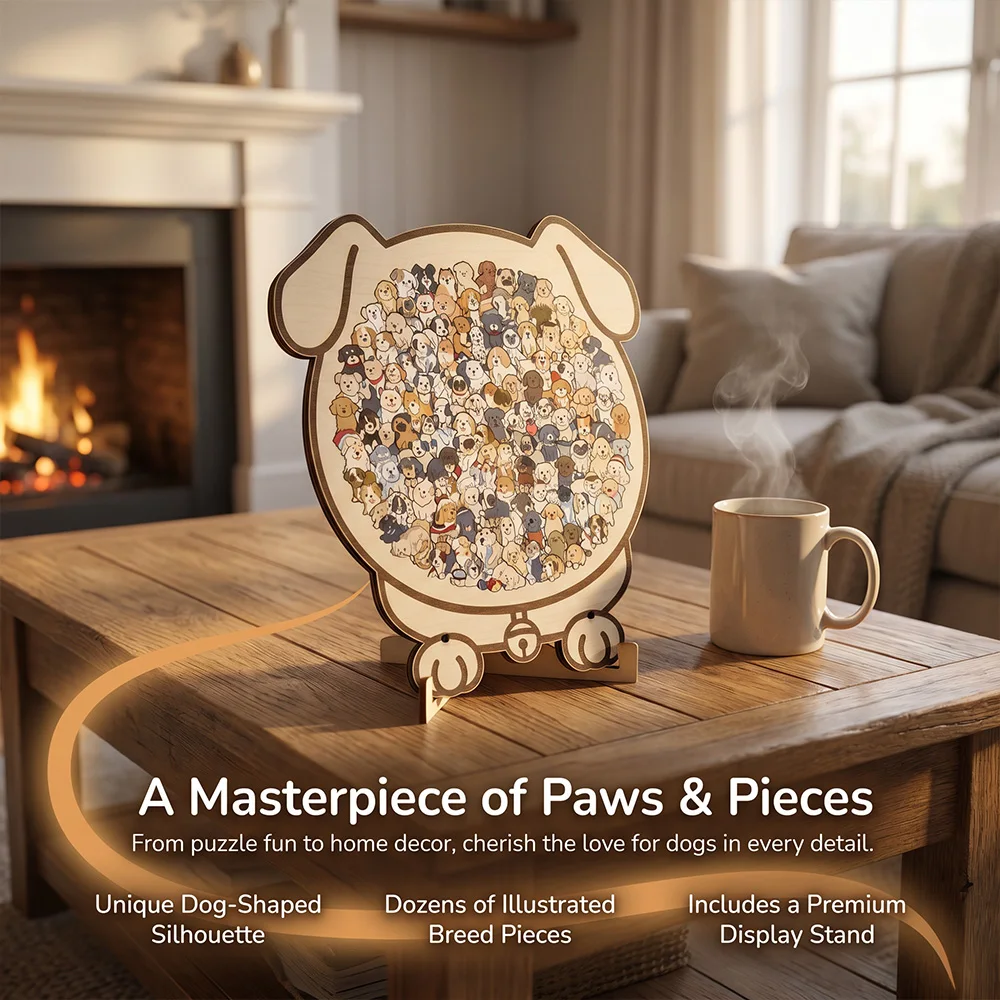 Animal Shape Wooden Jigsaw Puzzle With Stand Screwdriver Tools Adult Stress Relief Puzzle Home Desktop Decor Gift