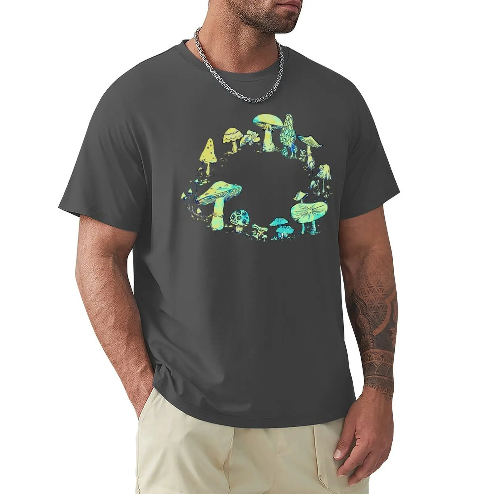 Whimsical faerie ring T-Shirt blacks funnys t shirts for men